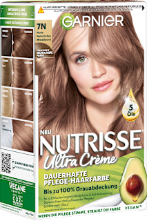 GARNIER NUTRISSE Teinture capillaire 7N Nude Blond moyen naturel (1 pièce)