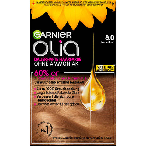 GARNIER Olia Hair Color 8.0 Natural Blonde (1 piece)