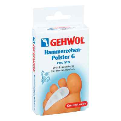 Gehwol Coussinet en gel polymère pour orteils en marteau G droit (1 pièce)