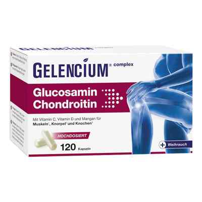GELENCIUM Glucosamine Chondroïtine à haute dose avec Vitamine C (120 comprimés)