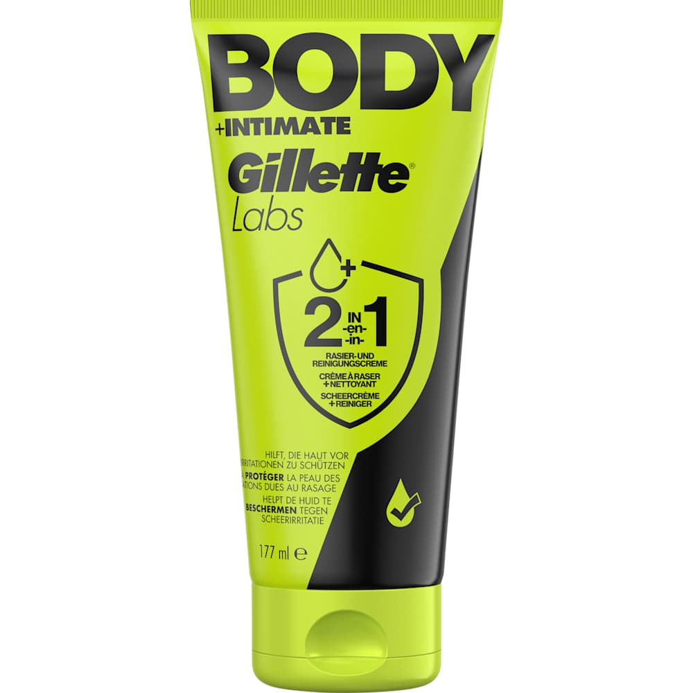 Gillette Labs Body & Intimate crème de rasage et de nettoyage (177 ml)