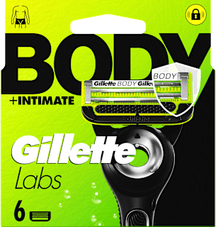 Gillette Labs Body & Intimate lames de rasoir (6 pièces)