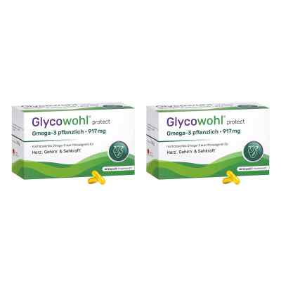 Glycowohl Omega-3 gélules 917 mg vegan + DHA + EPA + DPA (2x60 pièces)