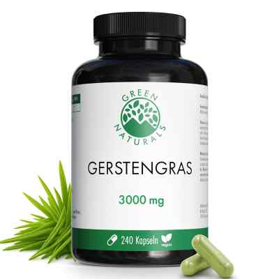 Green Naturals® Jeune orge 3000 mg gélules vegan (240 pièces)