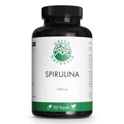 Green Naturals Spirulina 2000mg gélules vegan (240 pièces)