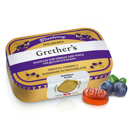 Grethers Pastilles myrtille sans sucre (110 g)