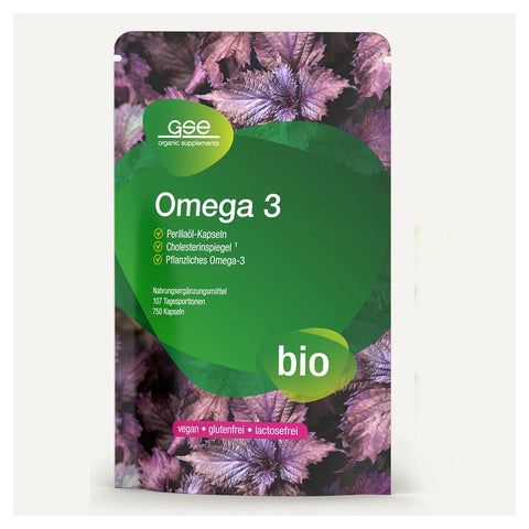 GSE Omega 3 huile de périlla vegan (bio) (750 gélules)