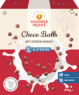 Hammermühle Müsli, Choco Balls, sans gluten (275 g)