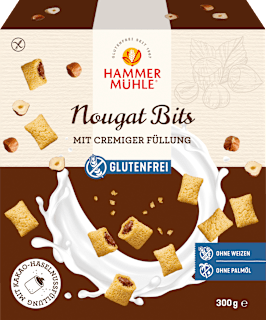 Hammermühle Nougat Bits sans gluten (300 g)