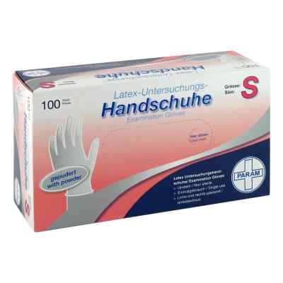 Param Gants jetables en latex poudrés S (100 pièces)