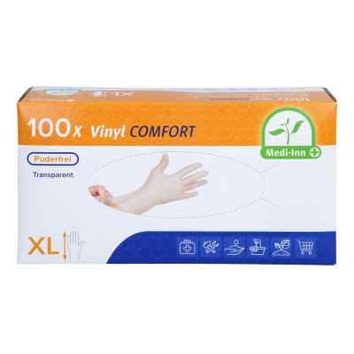 Param GmbH Gants jetables en vinyle sans poudre XL (100 pièces)