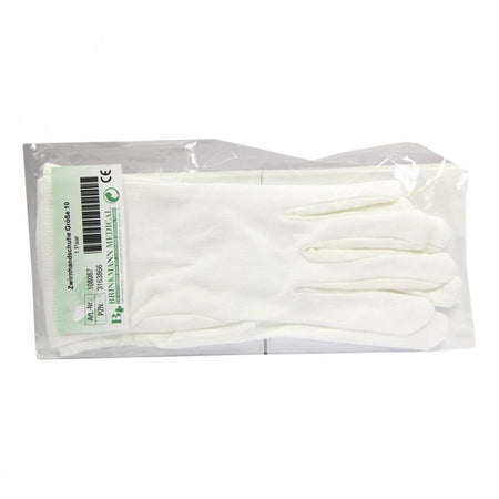 Brinkmann gants en coton taille 10 blanc (2 pièces)
