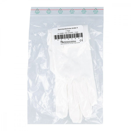 Brinkmann Gants en fil de coton taille 9 blanc (2 pièces)