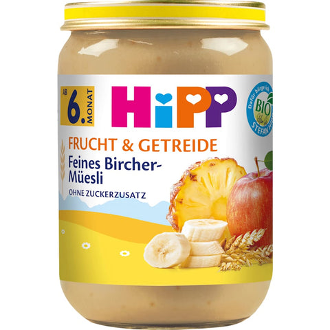 HiPP Fruit & céréales fin Bircher muesli dès le 6e mois (190 g)