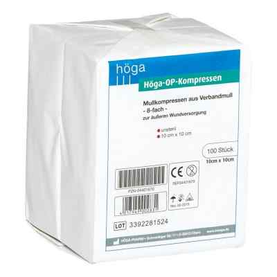 Höga surgical sponges 10x10cm, 100 non-sterile pieces
