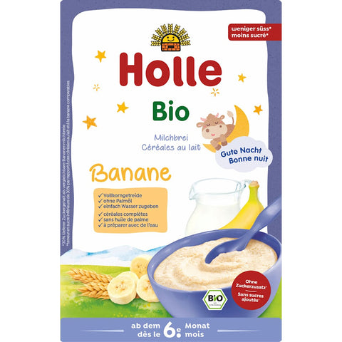 Holle Bouillie du soir au lait et à la banane dès le 6e mois (250 g)