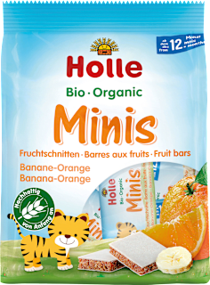 Holle Barre de fruits Minis banane-orange dès le 12e mois (100 g)