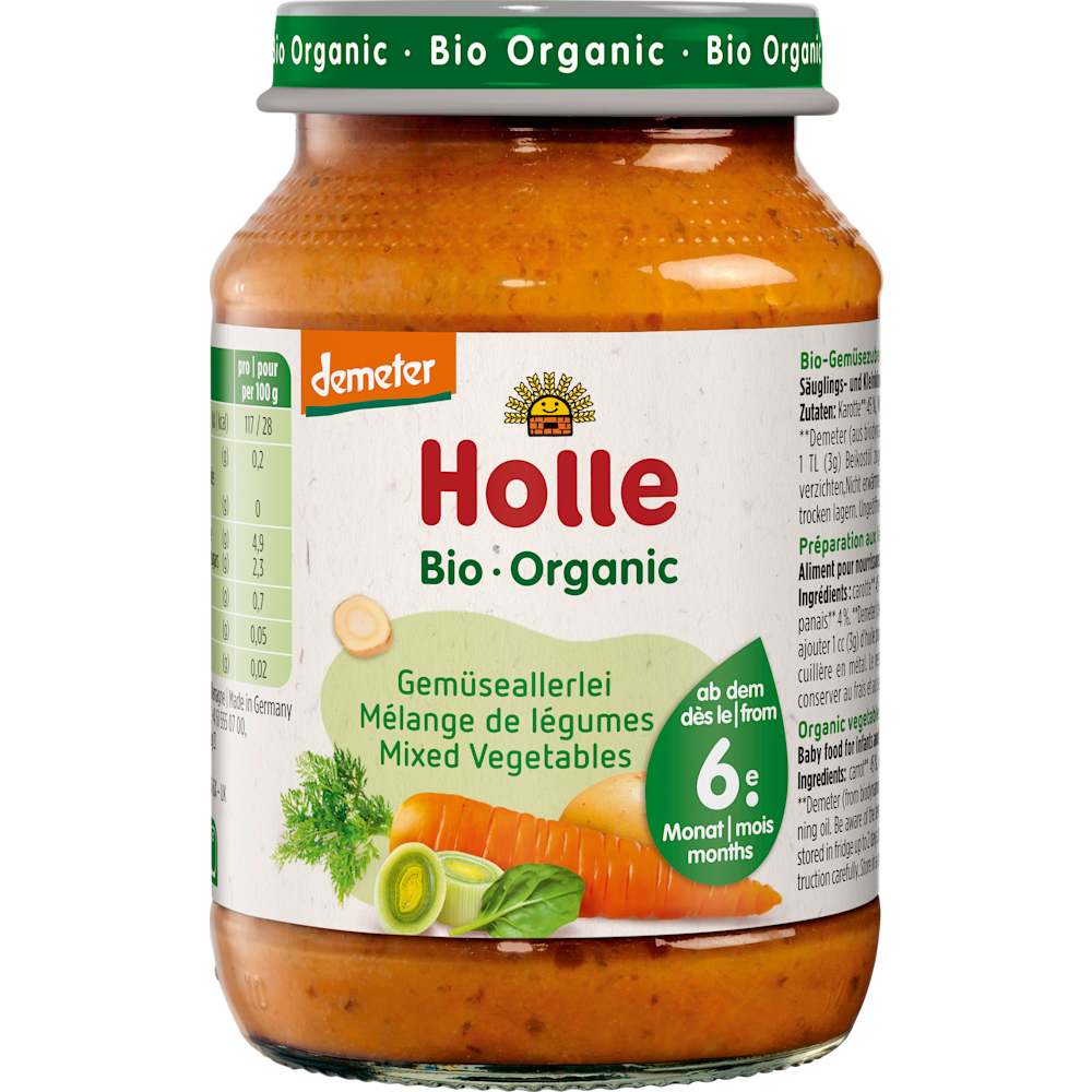 Holle Mélange de légumes dès le 6e mois, 190 g