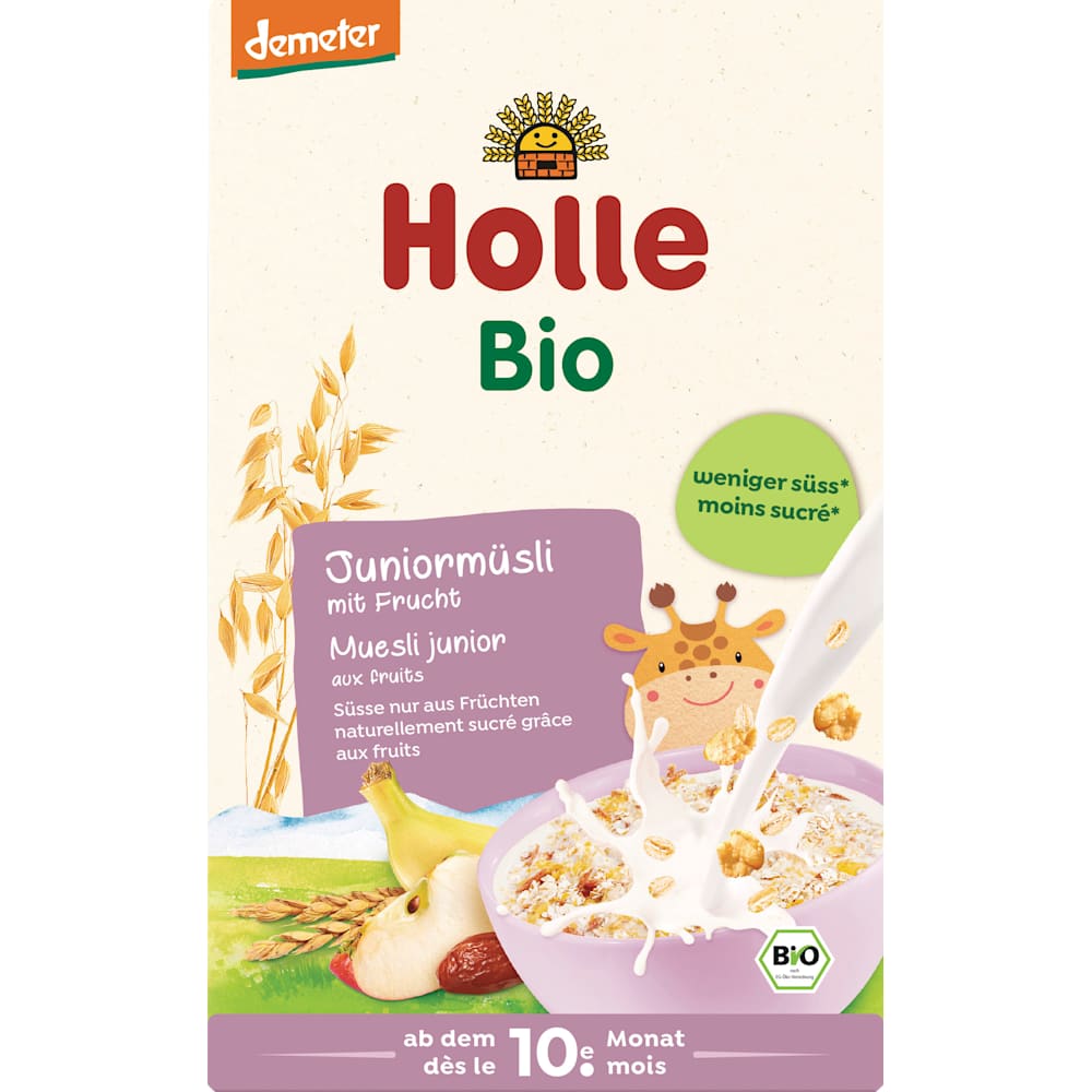 Holle muesli enfant aux fruits dès le 10e mois (250 g)
