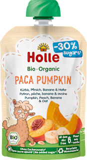 Holle Quetschie Paca Pumpkin potiron, pêche, banane & avoine (100 g)