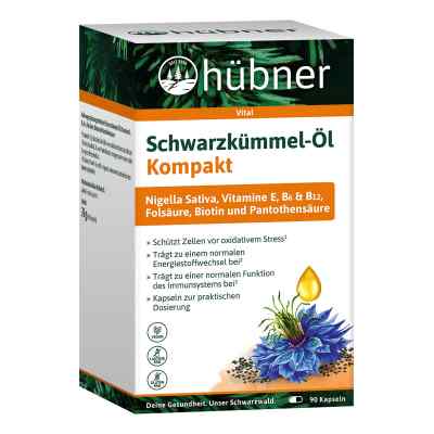 Hübner huile de nigelle Kompakt gélules (90 pièces)