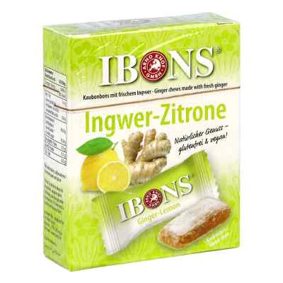 Arno Knof GmbH Ibons boîte de bonbons à mâcher au gingembre et citron (60 g)