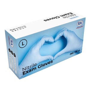 IEA Medical gants en nitrile - bleu, taille L (100 pièces)