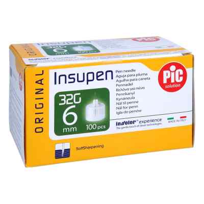 Insupen aiguille de stylo originale 32 G 0,23x6 mm (100 pièces)