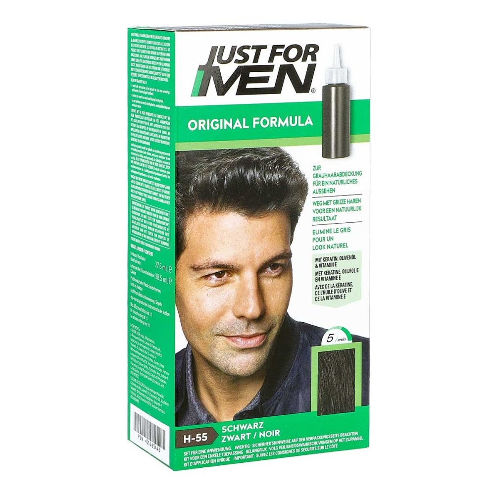 Just for men shampooing teintant noir (60 ml)