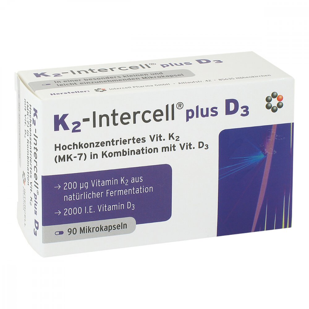 K2-intercell plus D3 gélules (90 pièces)