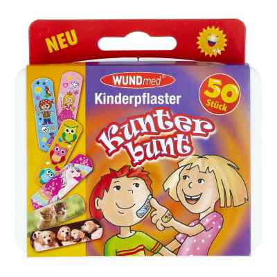 Axisis Pansements pour enfants multicolores (50 pièces)
