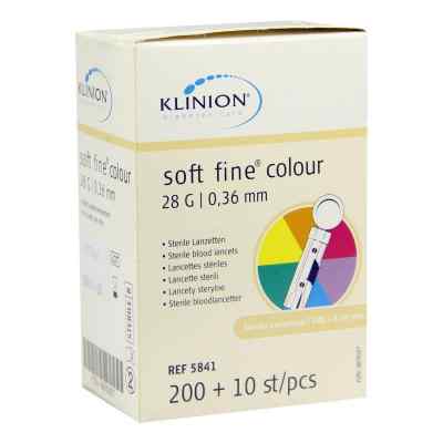 Klinion Soft fine colour lancettes 28 G (210 pièces)
