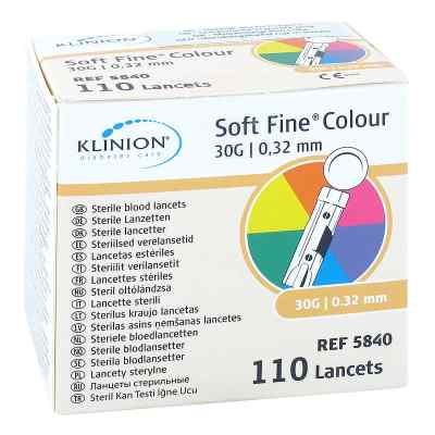 Klinion Soft fine colour lancettes 30 G (110 pièces)