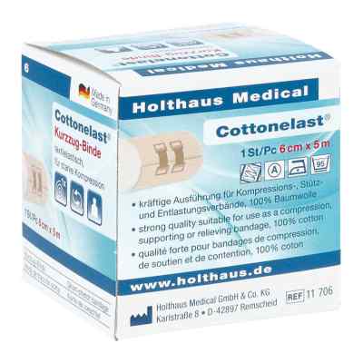 Holthaus Medical Cottonelast bande à courte élasticité 5 m x 6 cm (1 pièce)