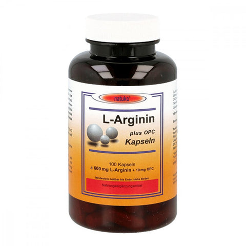 natuko Versand L-arginine+OPC 600 mg capsules (100 capsules)
