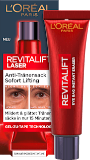 L'ORÉAL PARiS Crème contour des yeux anti-poches laser liftant immédiat (15 ml)