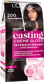 L'Oréal Paris Casting Crème Gloss Teinture intense 200 Noir-brun (1 pièce)