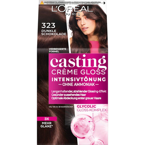 L'ORÉAL PARiS casting CRÈME GLOSS intense shade 323 dark chocolate (1 piece)