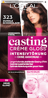 L'ORÉAL PARiS casting CRÈME GLOSS teinte intense 323 chocolat noir (1 pièce)