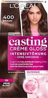 L'Oréal Paris Casting Crème Gloss teinte intense 400 brun (1 pièce)