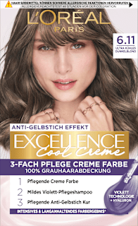L'ORÉAL PARiS EXCELLENCE Creme coloration Cool Crème 6.11 Ultra froid blond foncé (1 pièce)