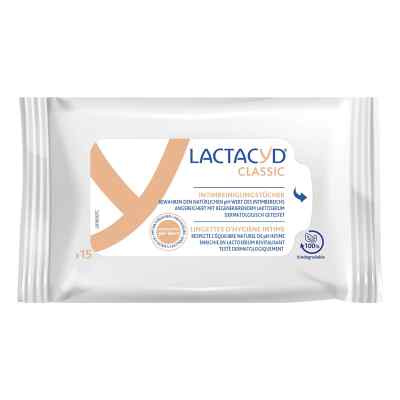 Lactacyd Classic lingettes nettoyantes intimes (15 pièces)