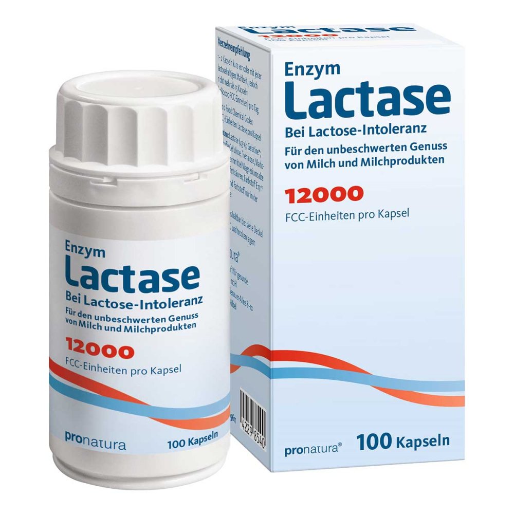 Lactase 12.000 Fcc gélules (100 pièces)