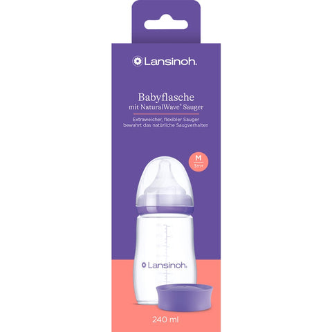Lansinoh NaturalWave bottle (240 ml, from 3 months, 1 piece)