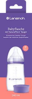 Lansinoh NaturalWave biberon (240 ml, dès 3 mois, 1 pièce)