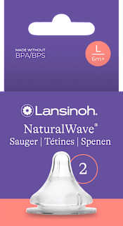 Lansinoh tétine Natural Wave taille L (2 pièces, dès 6 mois)