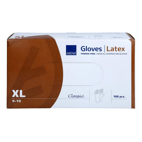 ABENA GmbH Gants en latex Classique non stérile sans poudre XL naturel (100 pièces)
