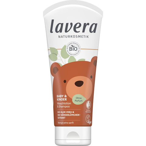 lavera NATURKOSMETIK Bébé & Enfant lotion lavante et shampooing (200 ml)