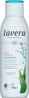 lavera NATURKOSMETIK Crème de douche Basis Sensitive Aloe Vera & huile d'amande (250 ml)