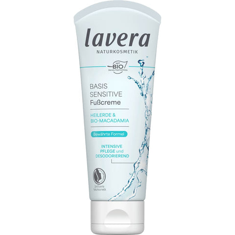 lavera NATURKOSMETIK crème pour les pieds Basis Sensitiv (75 ml)